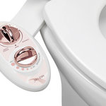 LUXE Bidet - LUXE Bidet Neo 185, Elite, Non-Electric Bidet Attachment Rose Gold - The LUXE Bidet Neo 185 is a cold-water mechanical bidet toilet attachment. It features dual wash nozzles and dual control knobs that are easy to operate. During use, the nozzle drops below the guard gate. The nozzle retracts when not in use. In addition, the Neo 180 features an innovative self-cleaning nozzle. When activated, freshwater rinses over the nozzles to clean them. The Neo 185 also features a feminine wash mode for a more delicate spray.