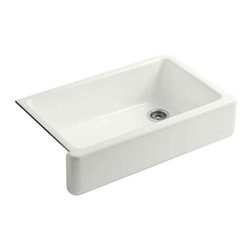 Whitehaven Farmhouse/Apron-Front Cast Iron 36 in. Single Basin Kitchen Sink in D - Kitchen Sinks