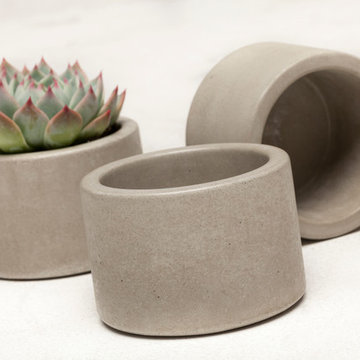 Concrete Planters - Set of 3 Pots