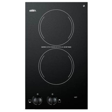 Summit CR2110 12"W 115V Built In Electric Cooktop - Black