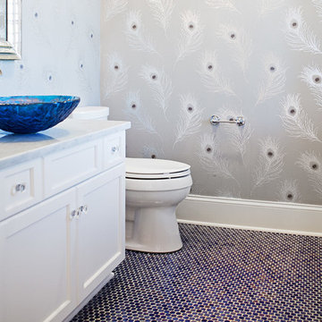 Peacock Powder Room
