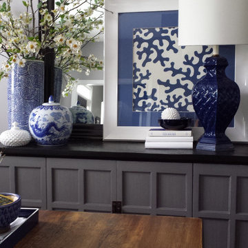 BLUE & WHITE OFFICE / STUDY - Lynda Quintero-Davids - Focal Point Styling