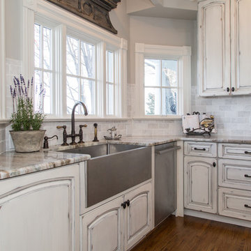 New England Style Lake Front Kitchen