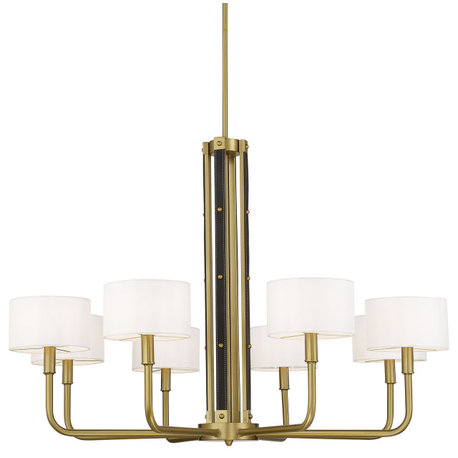 Minka Lavery 2788 Chelsea 8 Light 40"W Robin Baron Chandelier - Soft Brass