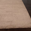 Solids/ Handloom Solid Pattern Wool/ Art Silk Taupe/Tan Area Rug (9 x 12)