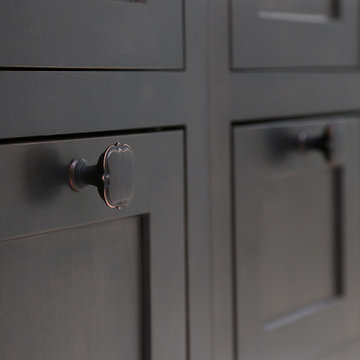Statement Knobs on Vanity