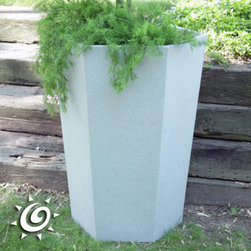 Poly Resin Hex Pottery - Outdoor Pots And Planters