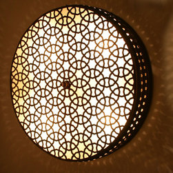 Cylinder Big Ottoman Style Brass Wall Lamp - Wall Sconces