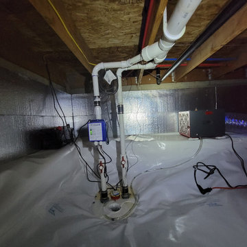 Large Crawlspace Encapsulation on a New Home