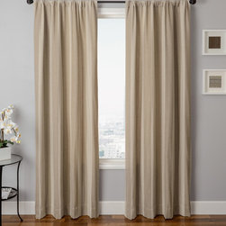Blindsgalore Signature Drapery Panel: Azure Stripe - Curtains