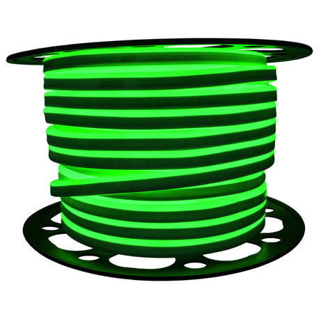 Brilliant 120 Volt SMD LED Neon Strip Light, 148', Green