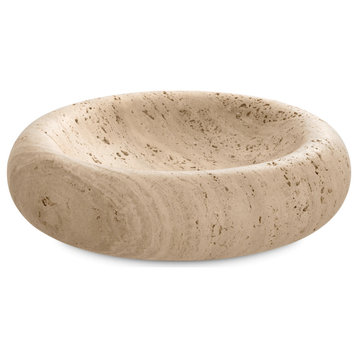 Stoneware Decorative Bowl L, Eichholtz Lizz, Brown