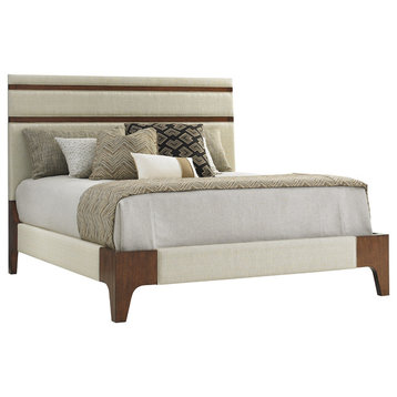 Mandarin Upholstered Panel Bed 5/0 Queen