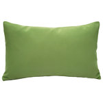 Pillow Decor - Sunbrella Ginko Green 12x19 Outdoor Pillow - The Ginko green 12x19 inch lumbar pillow is a softer green than its Macaw green cousin and has a slightly gray undertone. Perfect for patio or poolside, these pillows are made from durable Sunbrella Canvas indoor/outdoor fabrics, withstand the elements and are easy to care for. Add comfort to your outdoor furniture with a combination of Sunbrella pillows. Mix up the colors and shapes for a unique and interesting new look. FEATURES: