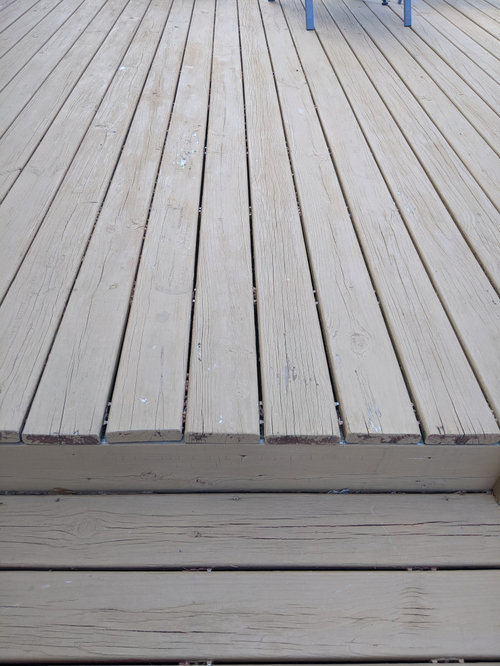 What would you do? Deck stain peeling off.