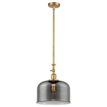X-Large Bell 1 Light Mini Pendant In Satin Gold (206-Sg-G73-L)