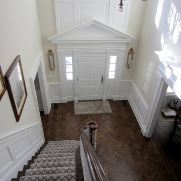 LAUREL HOLLOW RESTORATION: CUSTOM JACOBEAN/GREY BLEND AND BONA TRAFFIC HD SATIN