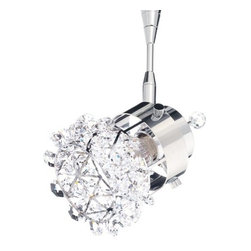 Classy Schonbek Vertex 1 Light Flush Mount lighting - Lighting