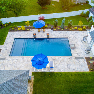Pembroke 20'x44' PermaCrete Vinyl Liner In Ground Swimming Pool