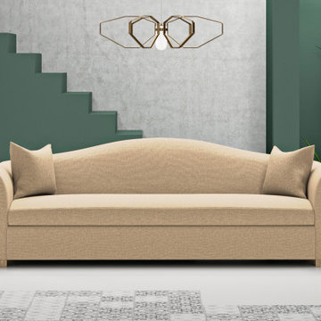 Lounge and Affection: Horatio Sofa in Oyster Box Weave Linen