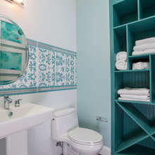 turquoise and lapis for laundry room