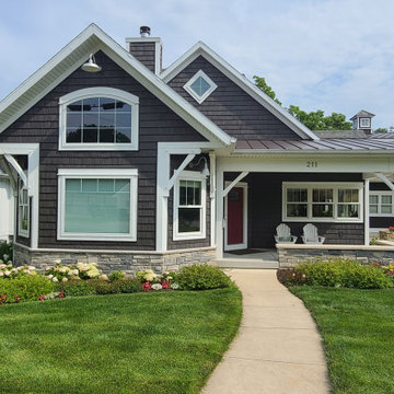 New home on small corner lot with curb appeal