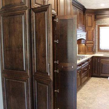 Geneseo, IL- Rich Mocha Stained Cabinets and Cambria Berwyn Quartz Kitchen
