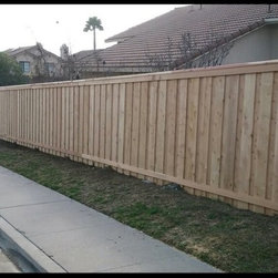 Board on Board with Cap and Trim - Home Fencing And Gates
