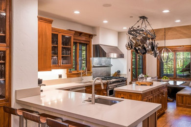 Inspiration for a contemporary kitchen remodel in Denver