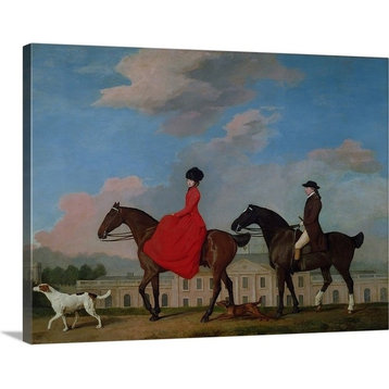 "John and Sophia Musters riding at Colwick Hall, 1777" Wrapped Canvas Art Pri