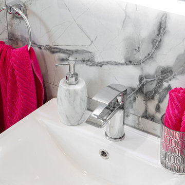 Bathroom - Raddix Marble-Effect Carving Porcelain Matt Tile