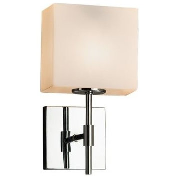 Justice Designs Fusion Union ADA 1-Light LED Wall Sconce, Polished Chrome