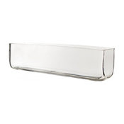 Rectangular Glass Vases. 4"x16"x4"