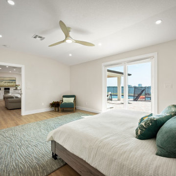 Coastal Primary Bedroom with Waterfront Views | South Daytona Beach, Florida