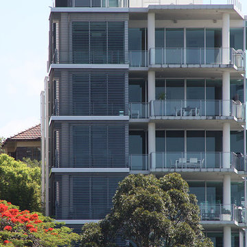 External Aluminium Venetian Blinds / Louvres Intalled