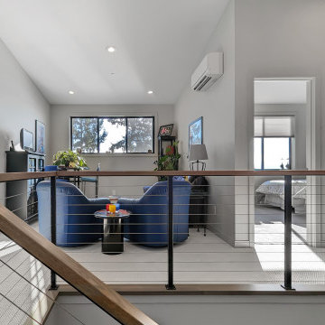 (Custom Home) Indoor Pool with Puget Sound Views