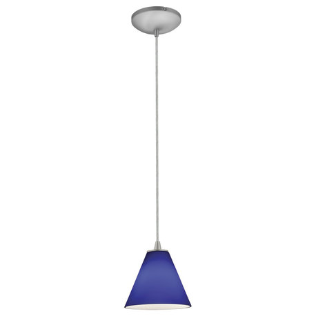 Access Lighting Martini Pendant 28004-1C-BS/COB, Brushed Steel