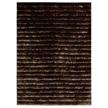 Nourison Urban Safari Mahogany Shag Area Rug, 8'x10'