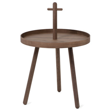 Wooden Portable End Table | Wireworks Pick Me Up, Walut