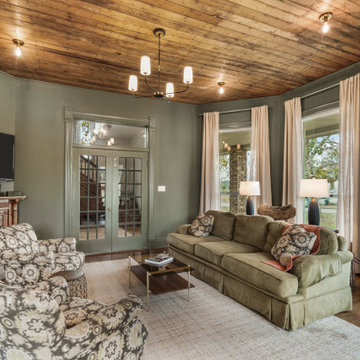 Cozy Family Room Remodel with Rustic Charm and Modern Comfort