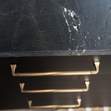 Dark and Moody Kitchen Reno in St. Albert