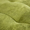 Upholstered X-Leg Ottoman, Olive Green