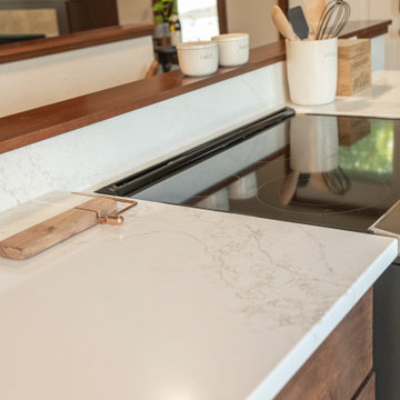Kitchen Island Meets Staircase