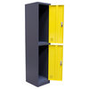 2-Door Metal Storage Locker Cabinet with Key Lock Entry by Diamond Sofa