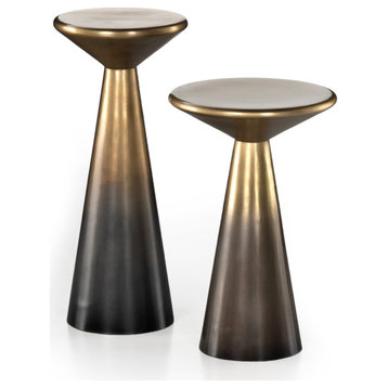 Cameron Accent Tables, Set of 2, Brass