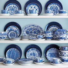 blue & white