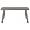 Amisco Horton 60" Dining Table, Greyish-Brown Tfl / Grey Metal