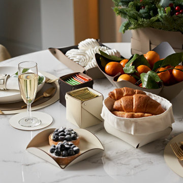 Eleganzia: Exquisite Italian Leather Dining Table Accessories - Uniting Luxury,