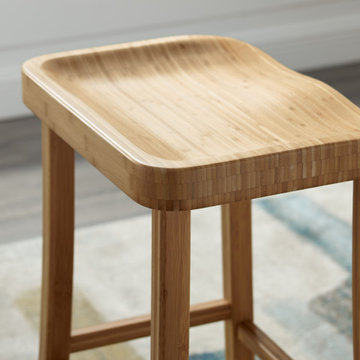 Tulip Counter Height Stool, Caramelized