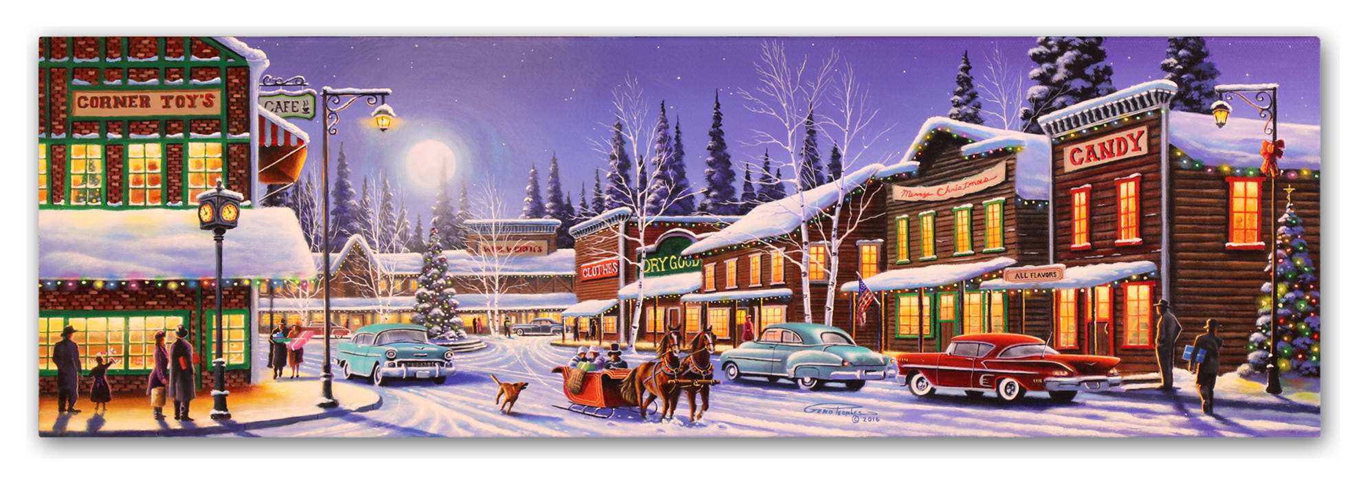 Geno Peoples 'Main Street Christmas' Canvas Art, 6